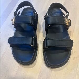 a new day Black Sandals